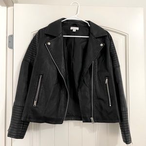TOPSHOP LEATHER JACKET size 8